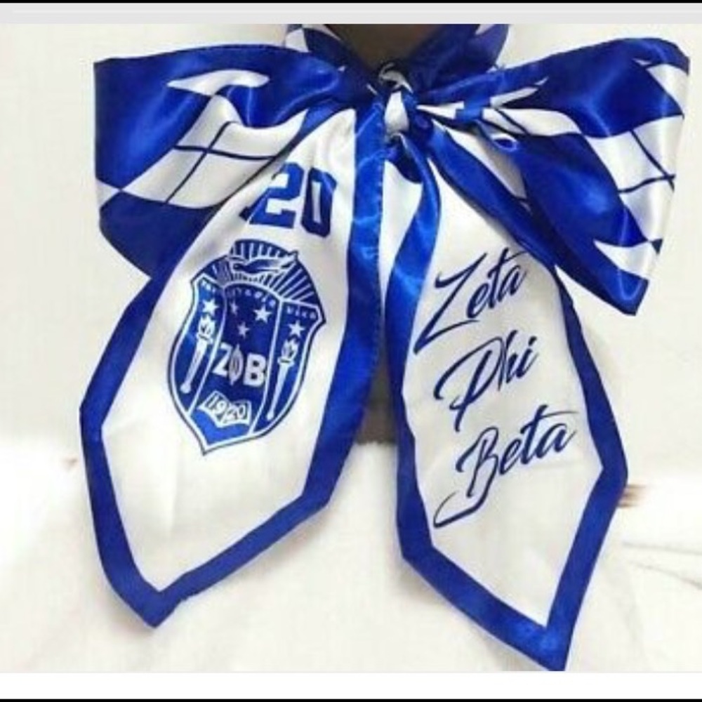 Zeta Phi Beta bow tie stole or scarf